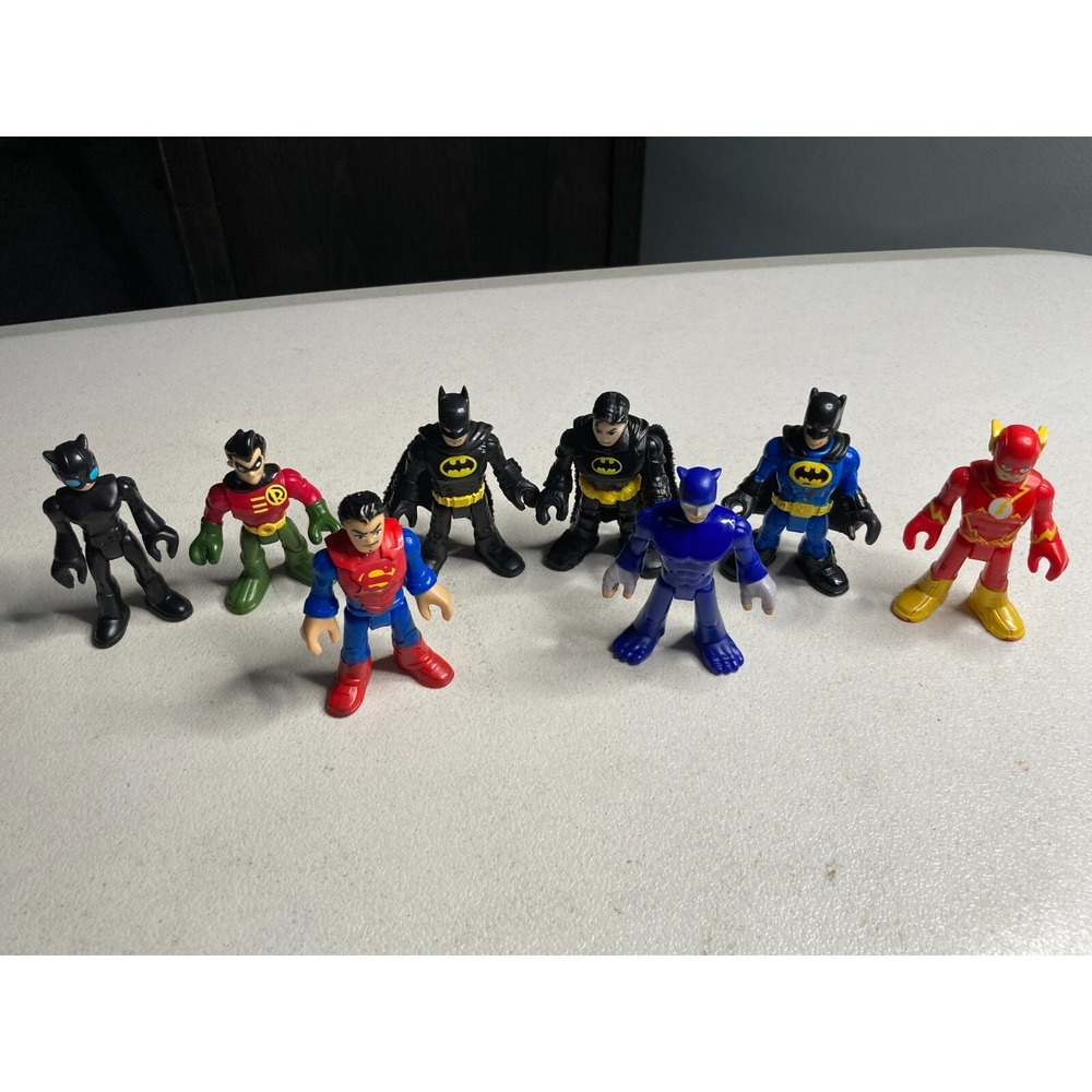 Fisher Price Imaginext DC Super Friends Wildcat Superman Batman Robin Catwoman